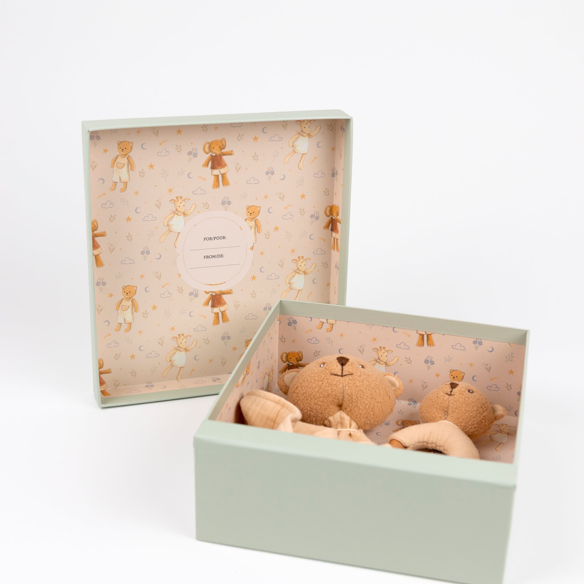 Marcel the Bear Doudou + Rattle Gift Set