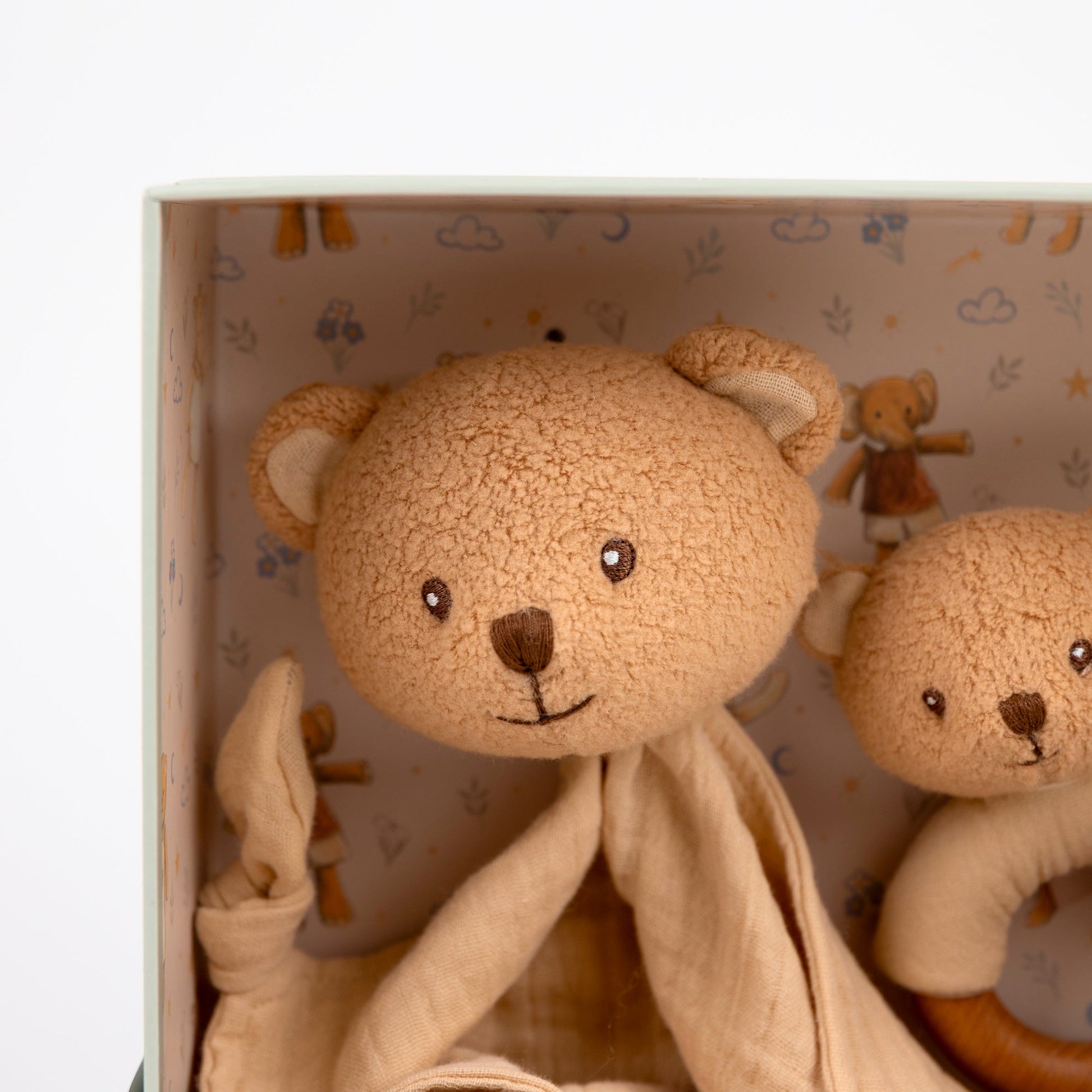 Marcel the Bear Doudou + Rattle Gift Set