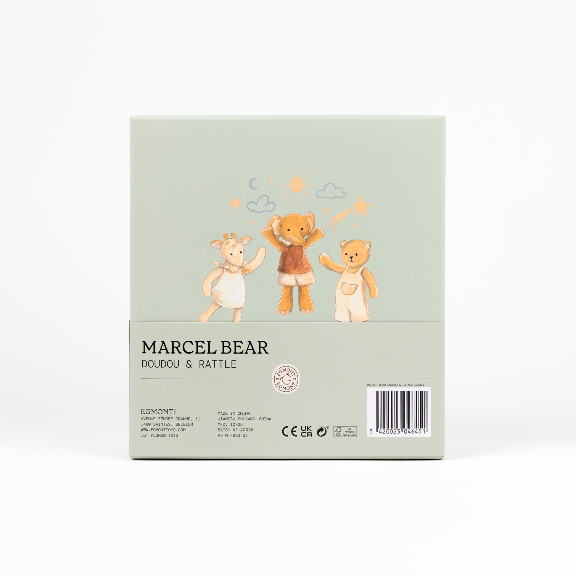 Marcel the Bear Doudou + Rattle Gift Set