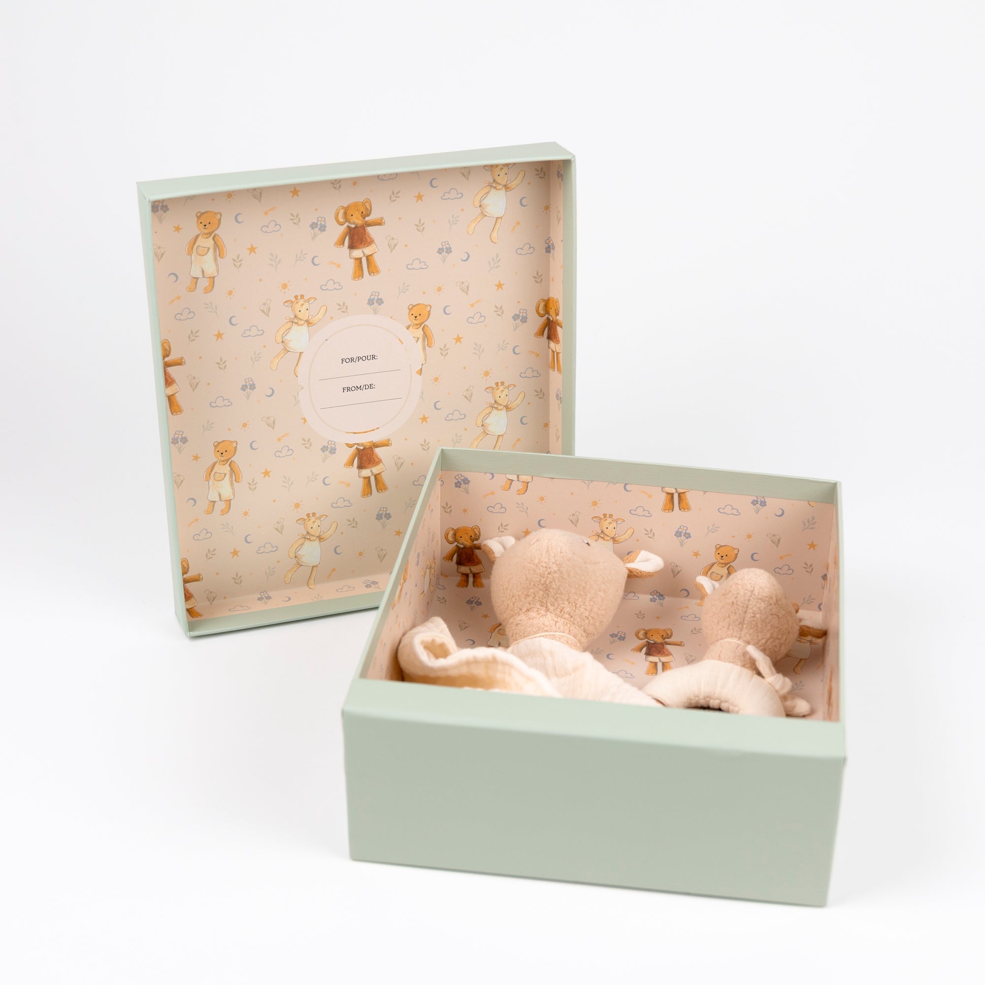 Leonie the Giraffe Doudou + Rattle Gift Set