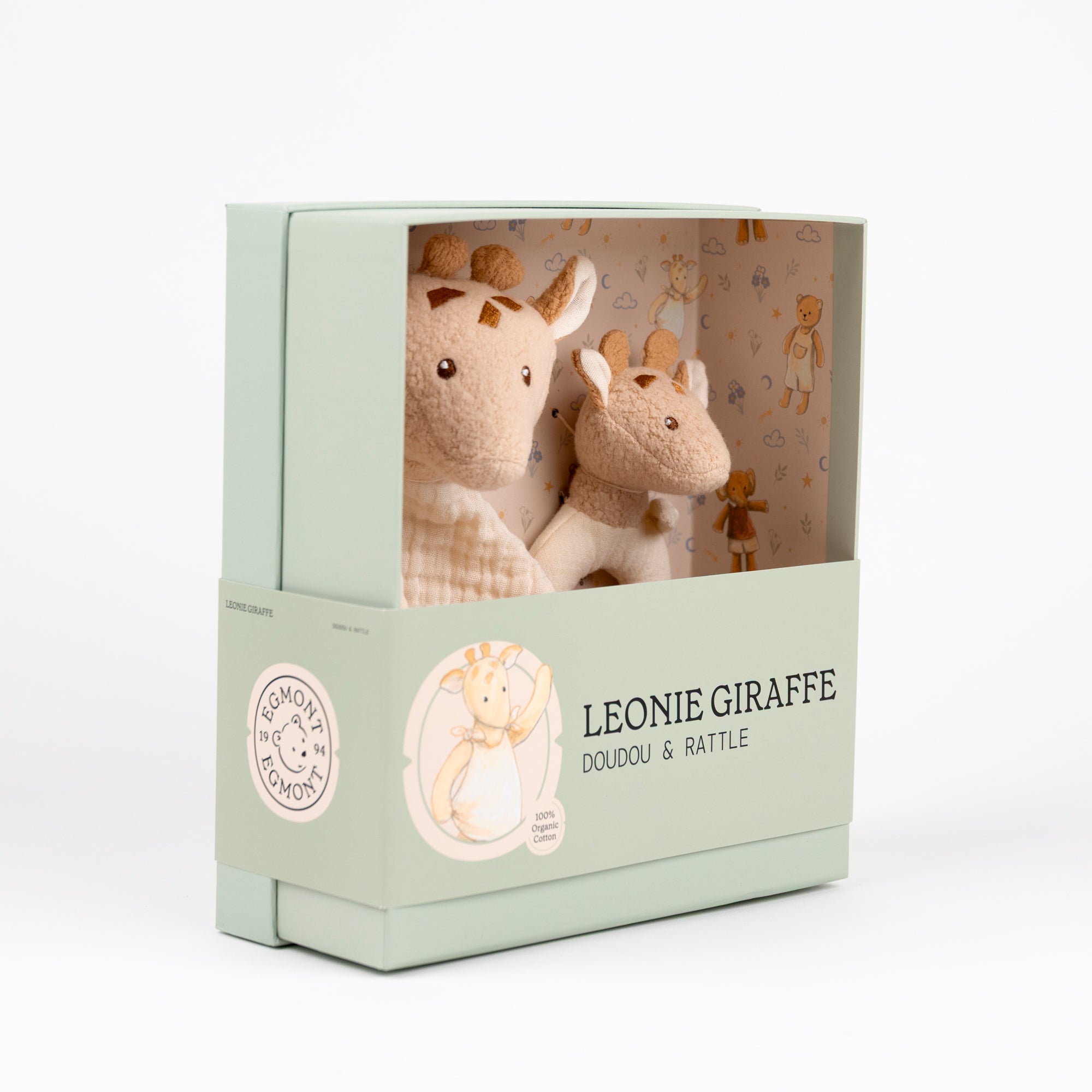 Leonie the Giraffe Doudou + Rattle Gift Set