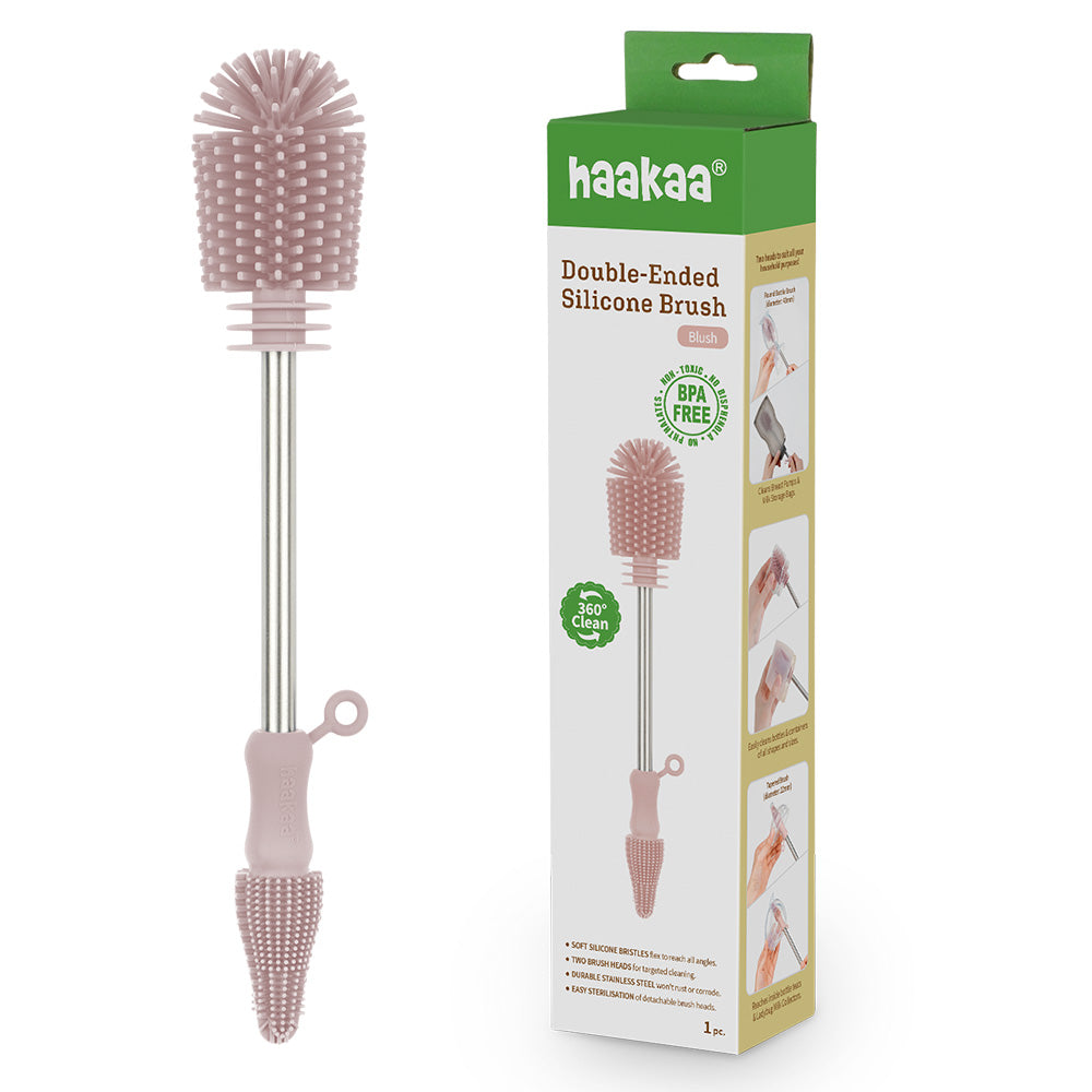 Haakaa Double-ended Silicone Brush 1 Pk