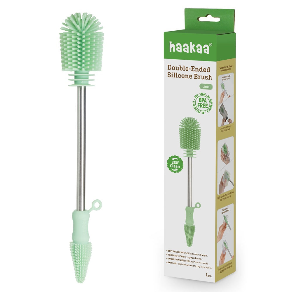 Haakaa Double-ended Silicone Brush 1 Pk