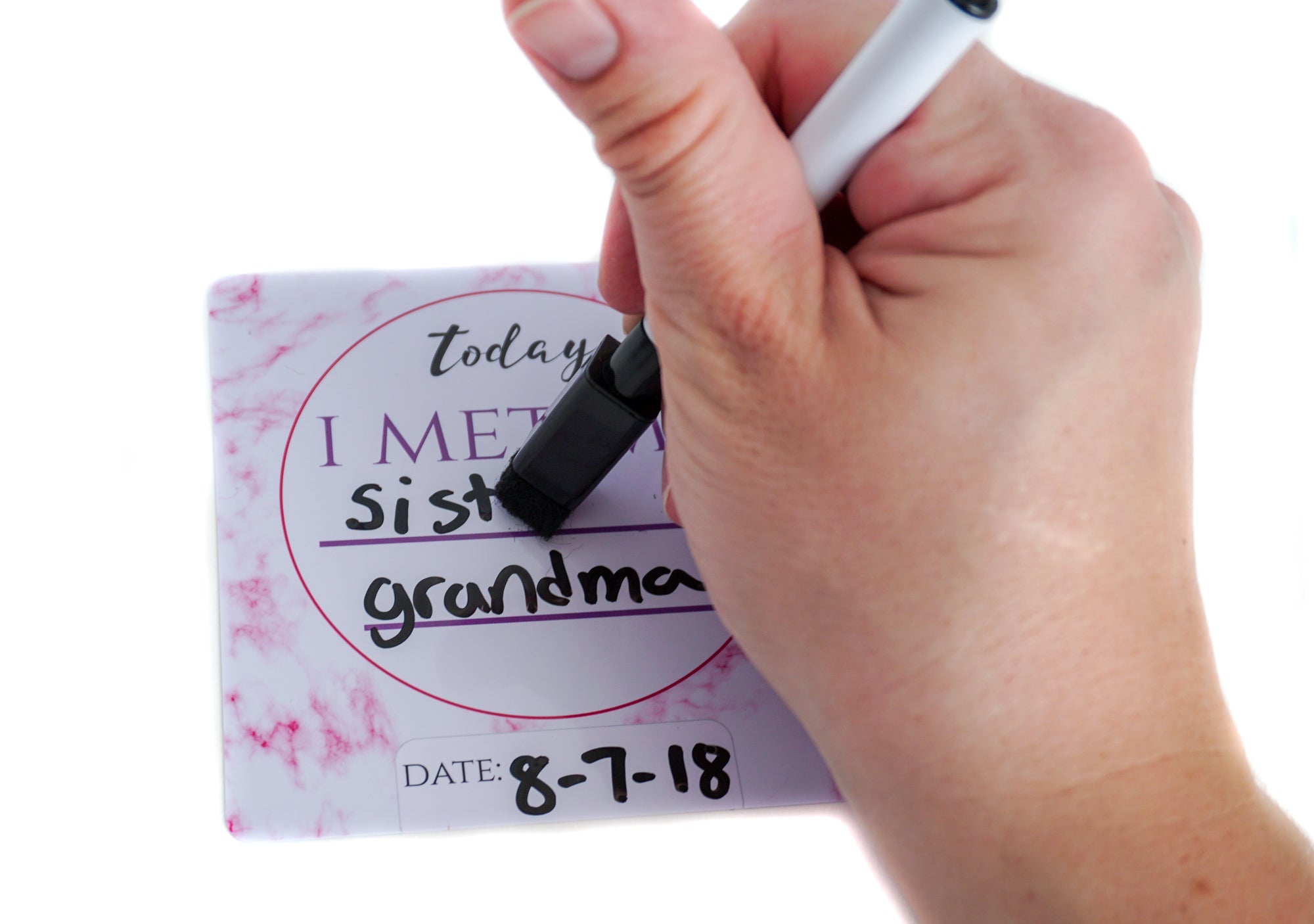 Girl Plastic Nicu Milestone Cards W/ Marker