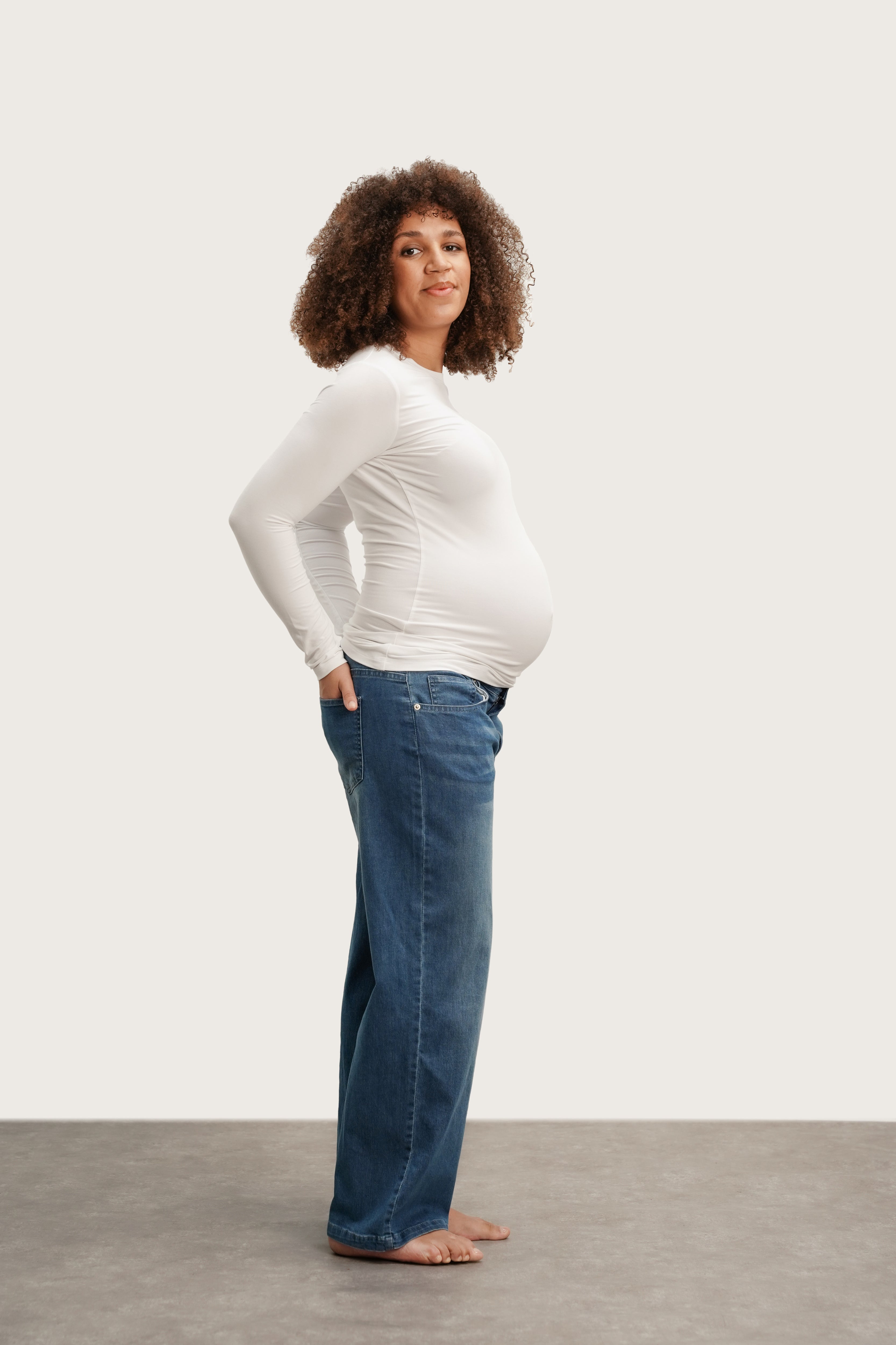 Slouch Under The Belly Denim