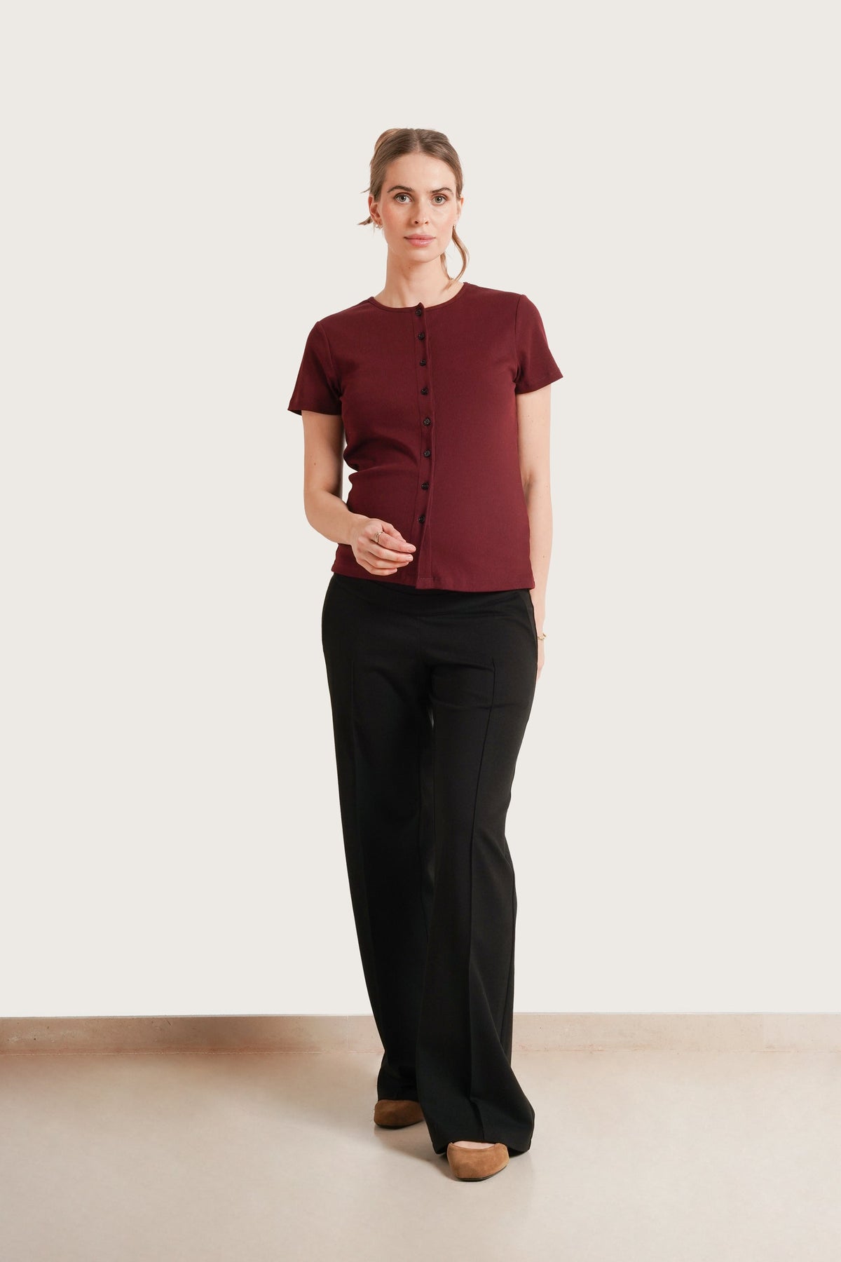 Avery Rib Nursing Tee