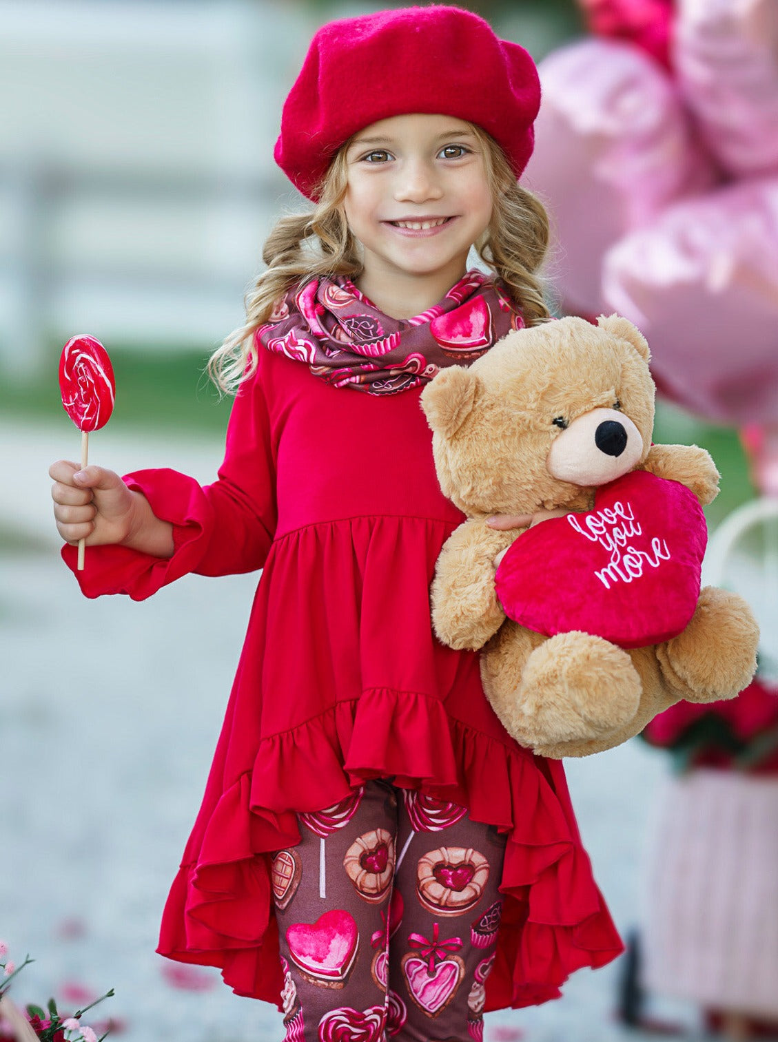 Sweetest Treat Tunic, Scarf And Legging Set