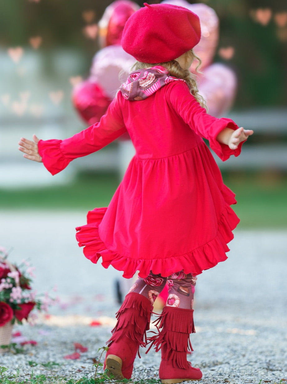 Sweetest Treat Tunic, Scarf And Legging Set