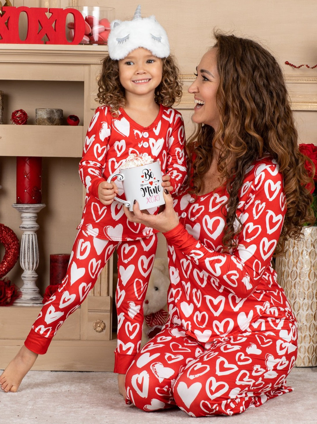 Mommy And Me My Heart To Yours Pajama Set