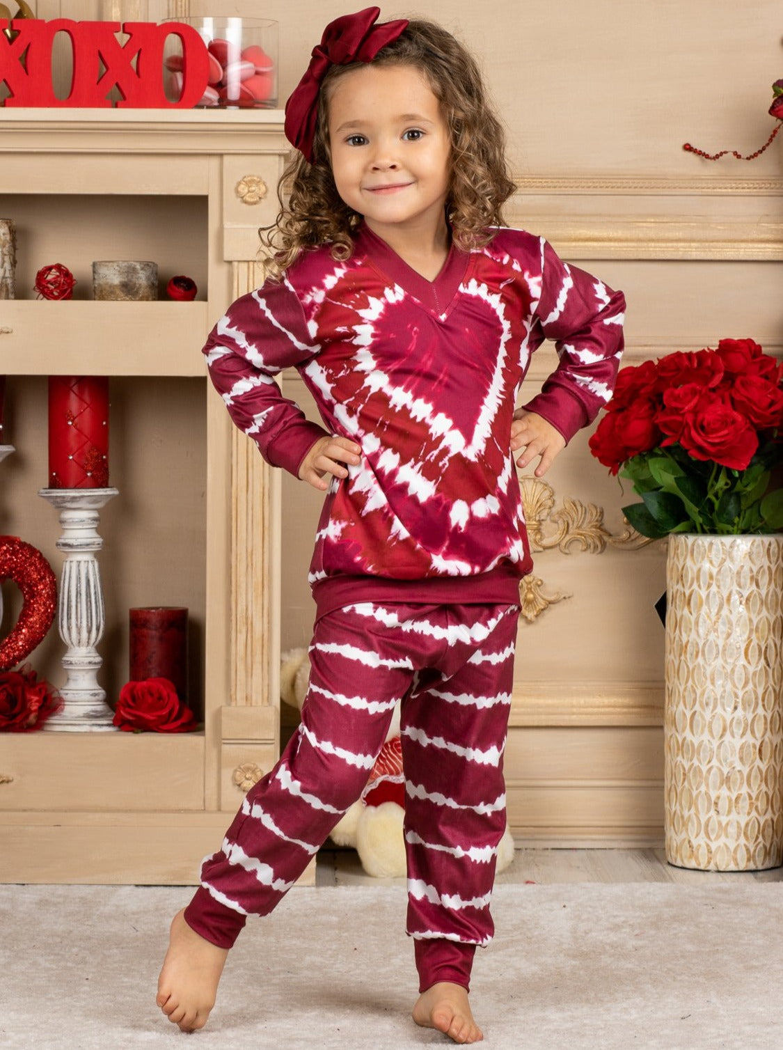 Mommy And Me Tie Dye Love Loungewear Set