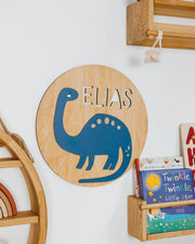 Boy Dinosaur Name Sign