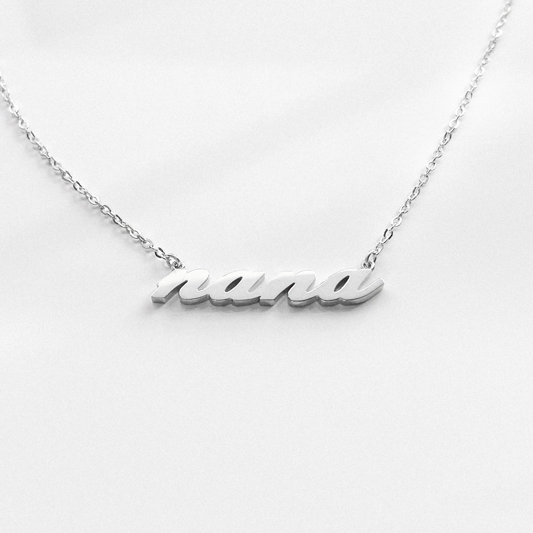 Nana Script Necklace