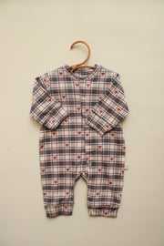 Heart Plaid Onesie