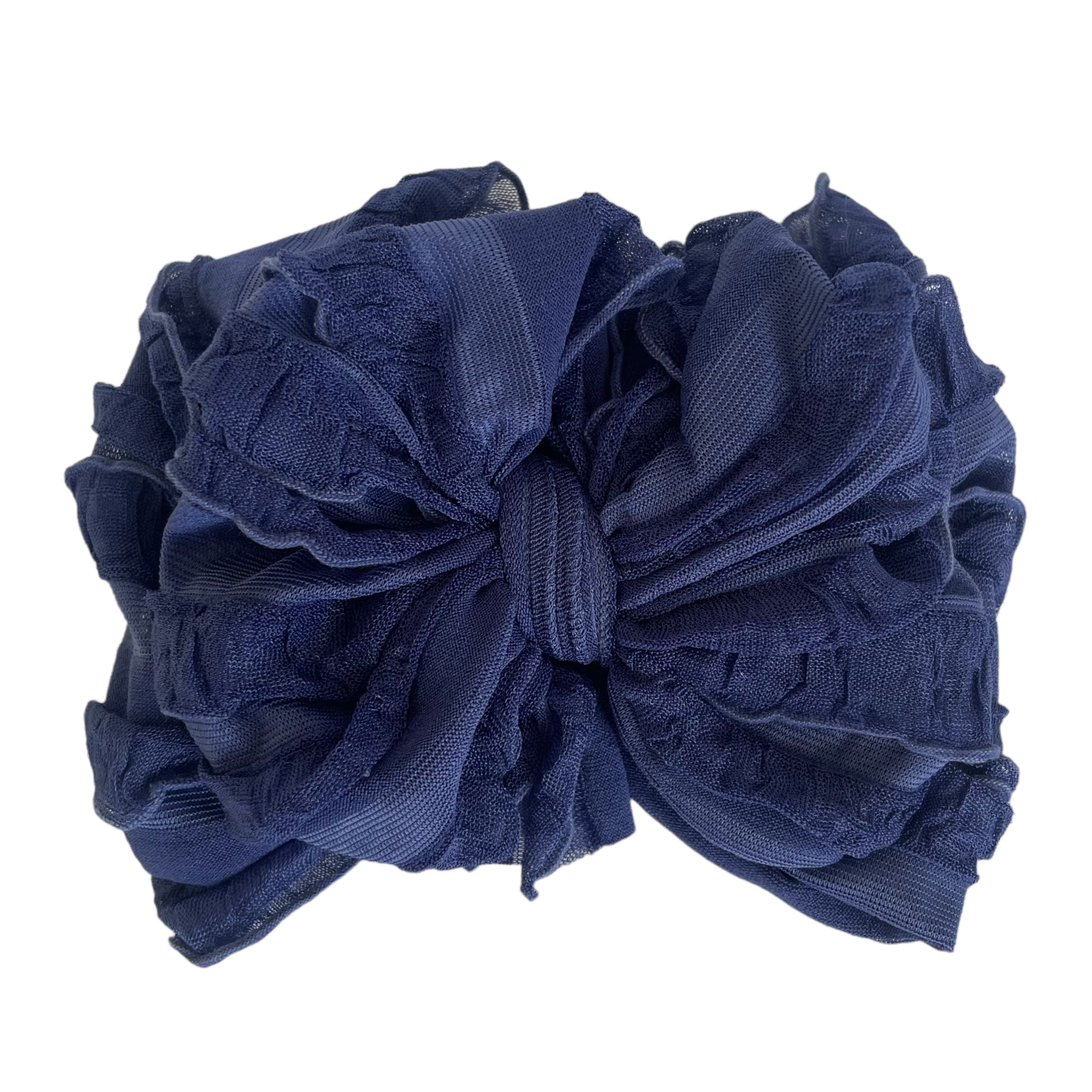 Navy | Signature Ruffled Baby Headband