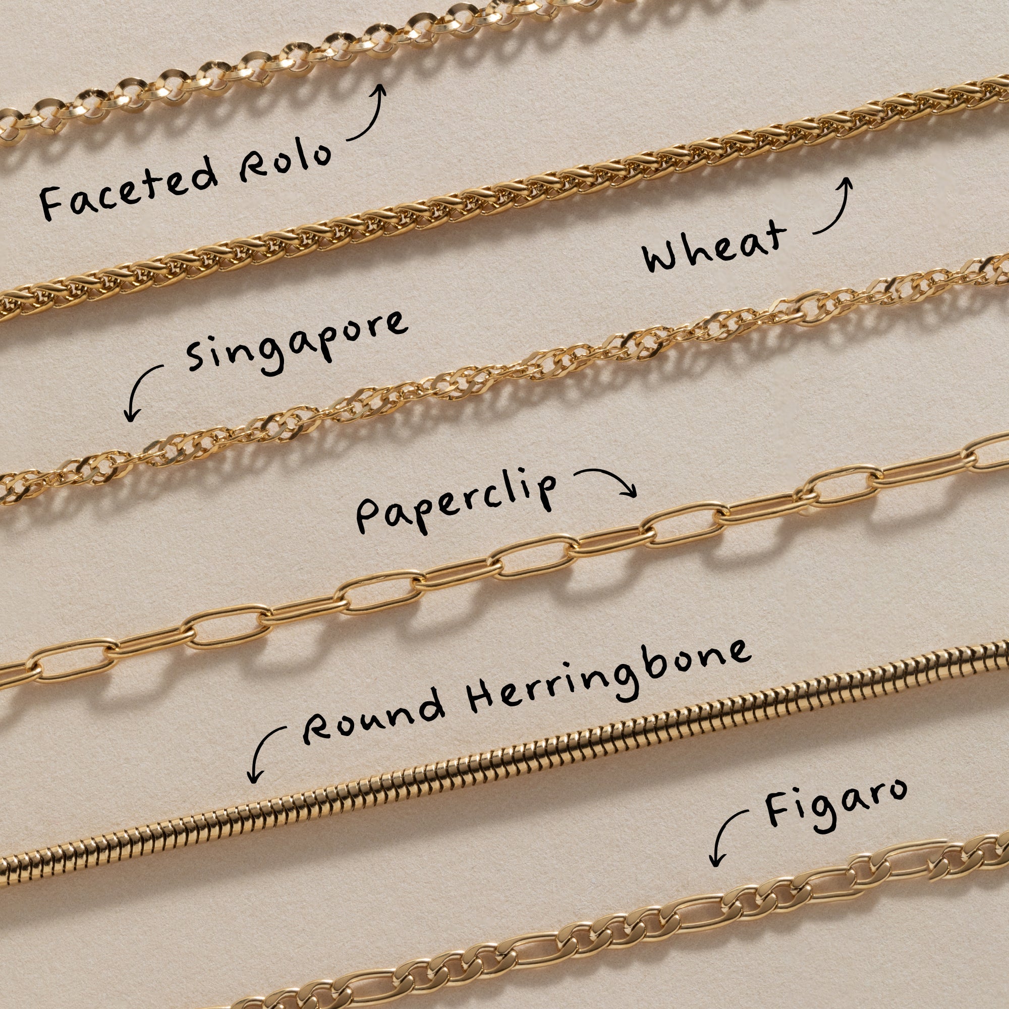 Paperclip Charm & Layering Necklace