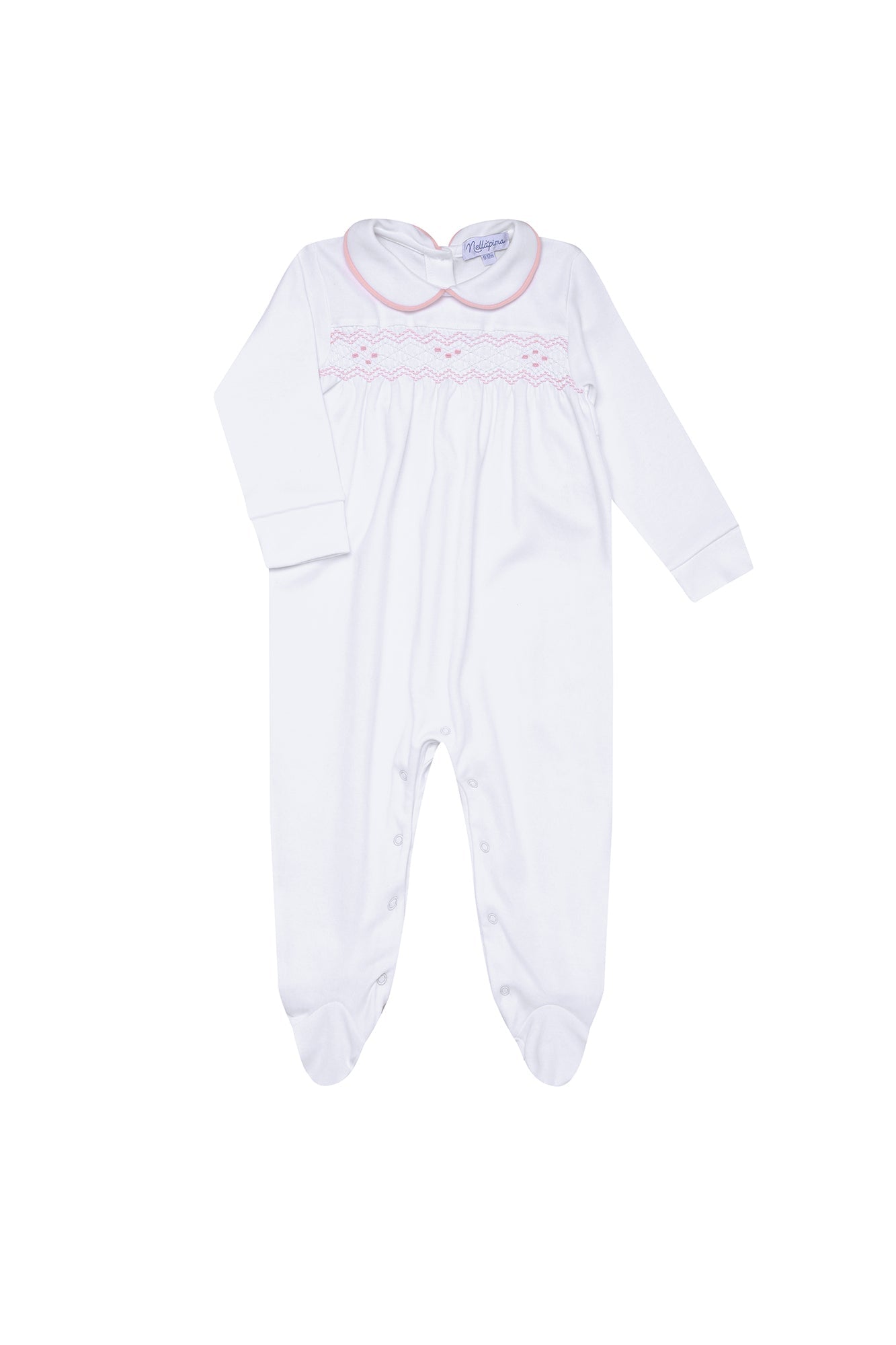 Nella Smocked Baby Girl Footie