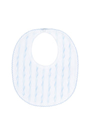 Blue Twirls Bib