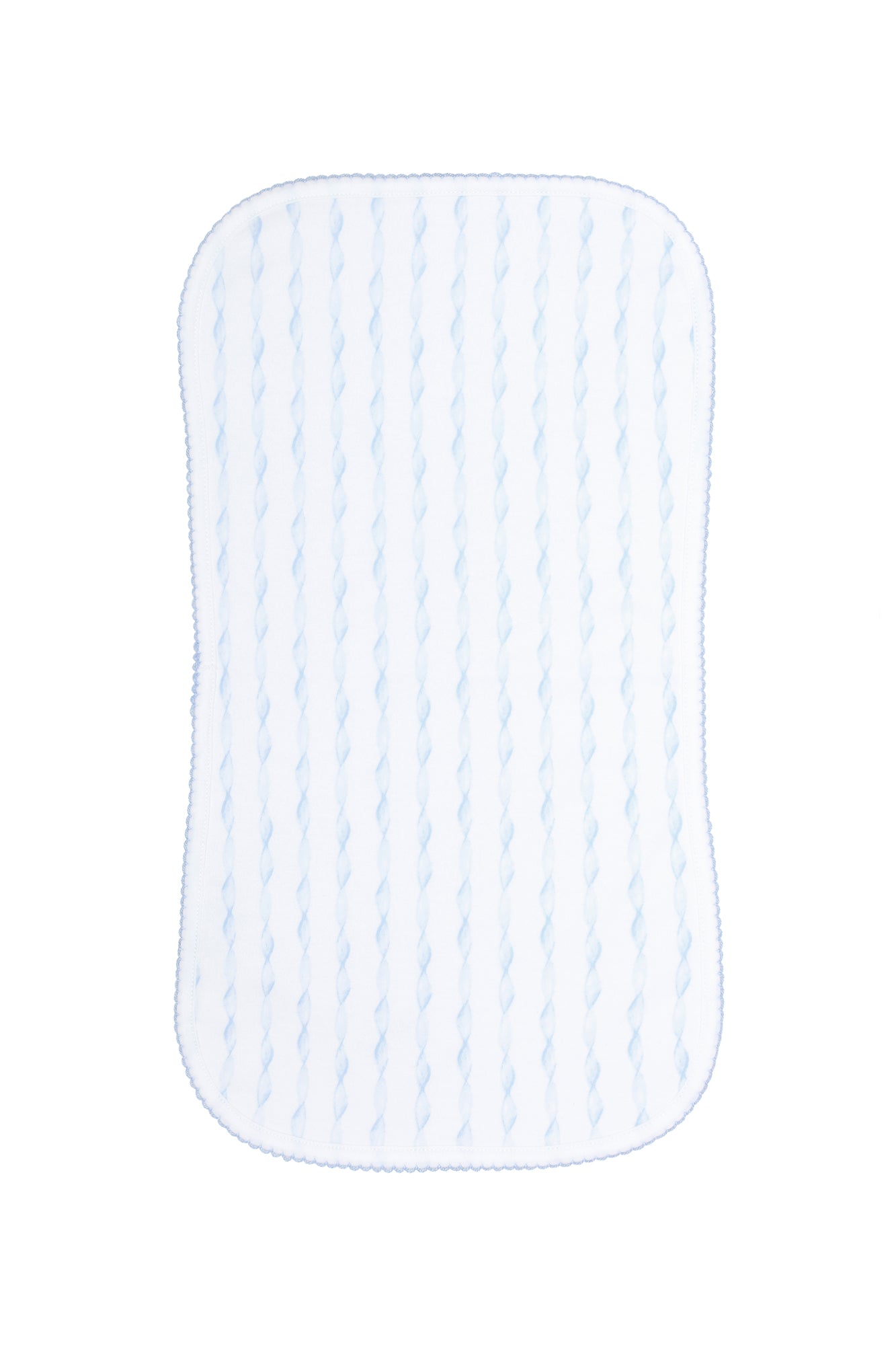 Blue Twirls Burp Cloth