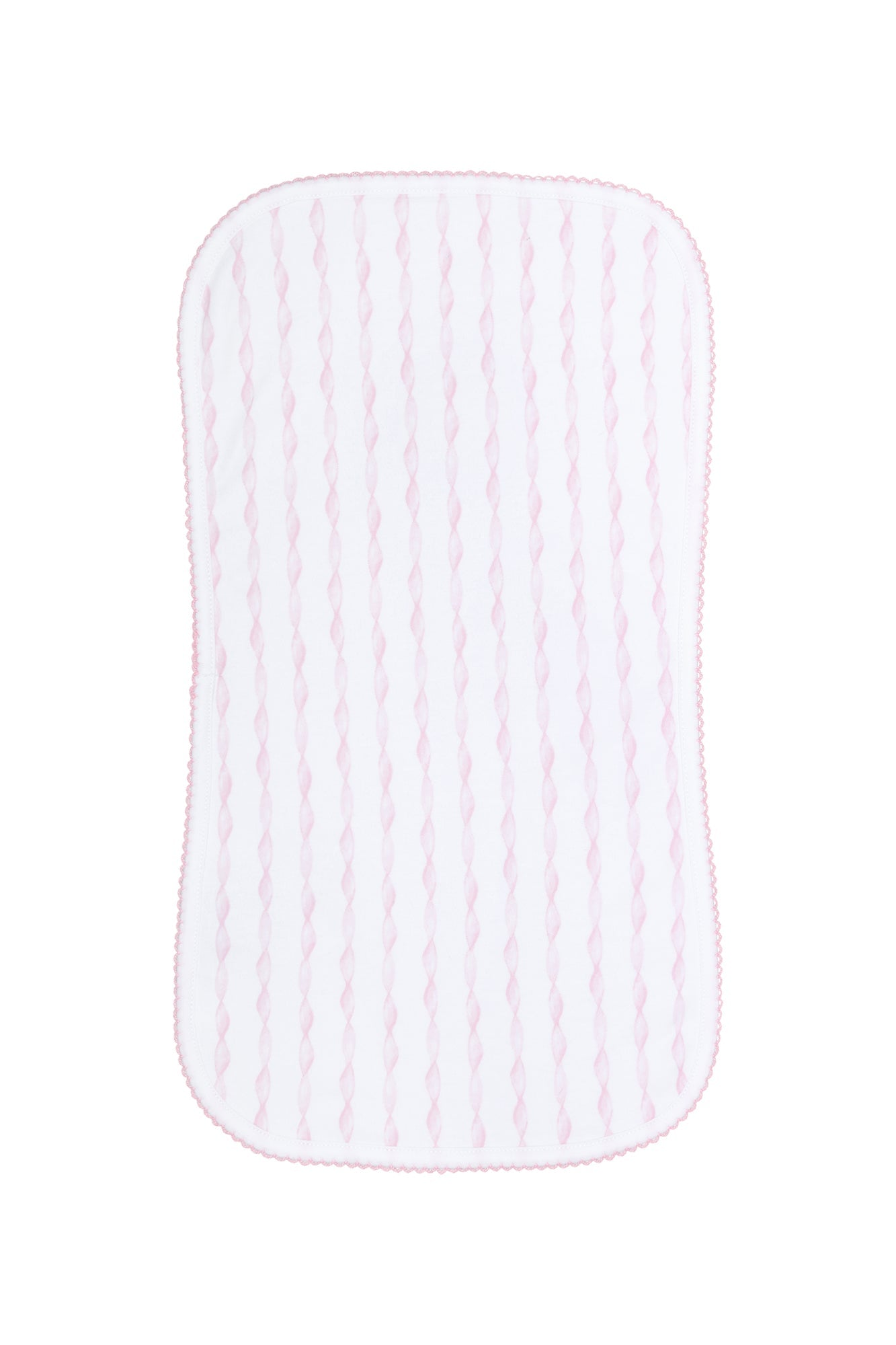 Pink Twirls Burp Cloth