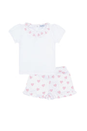 Pink Heart Short Set
