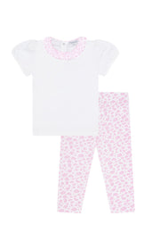 Pink Cheetah Tee-leggings Set