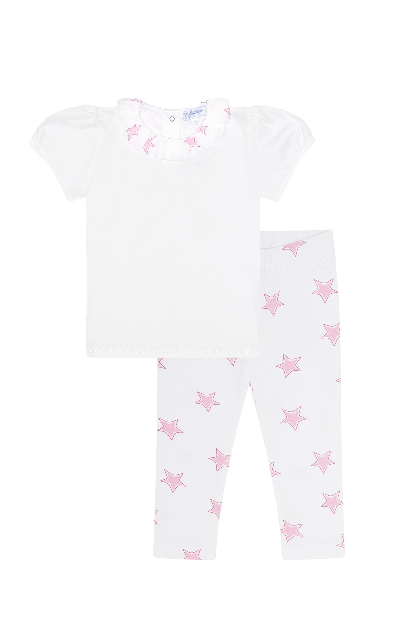 Pink Stars Tee-leggings Set