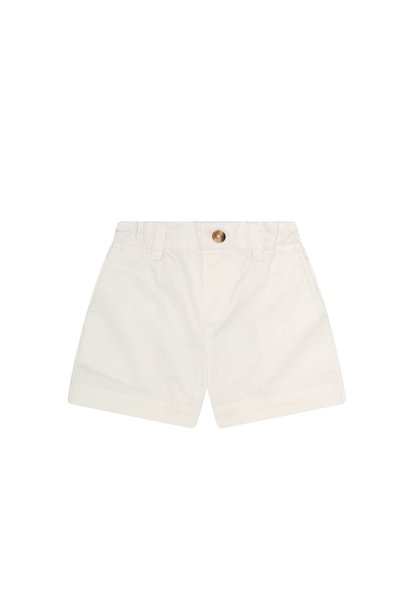 White Twill Shorts