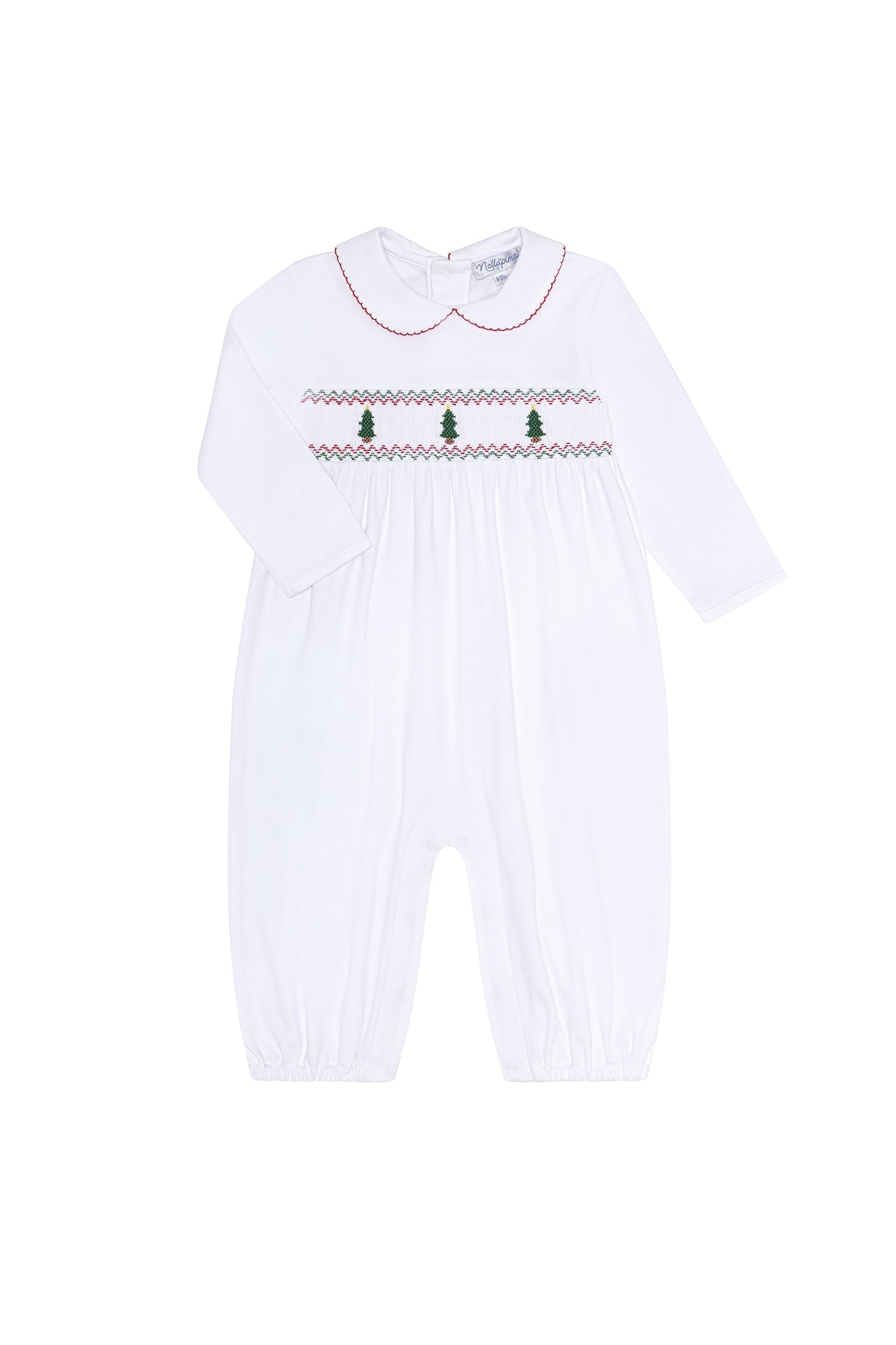 Christmas Tree Smocked Romper