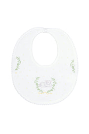 Yellow Lamb Print Bib