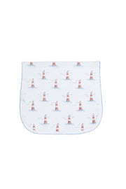 Lighthouse Print Burp Cloth