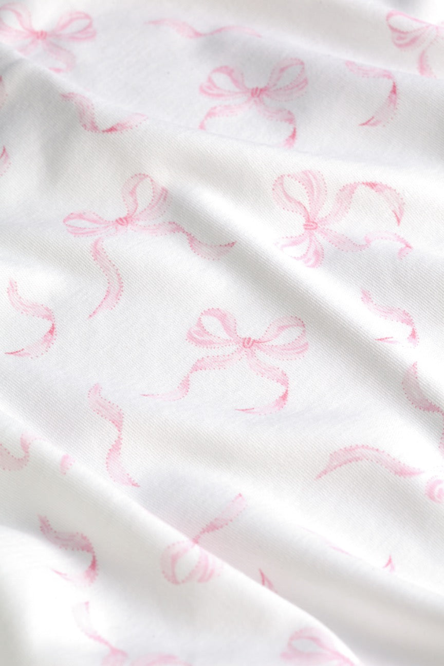 Charming Bows Print Blanket