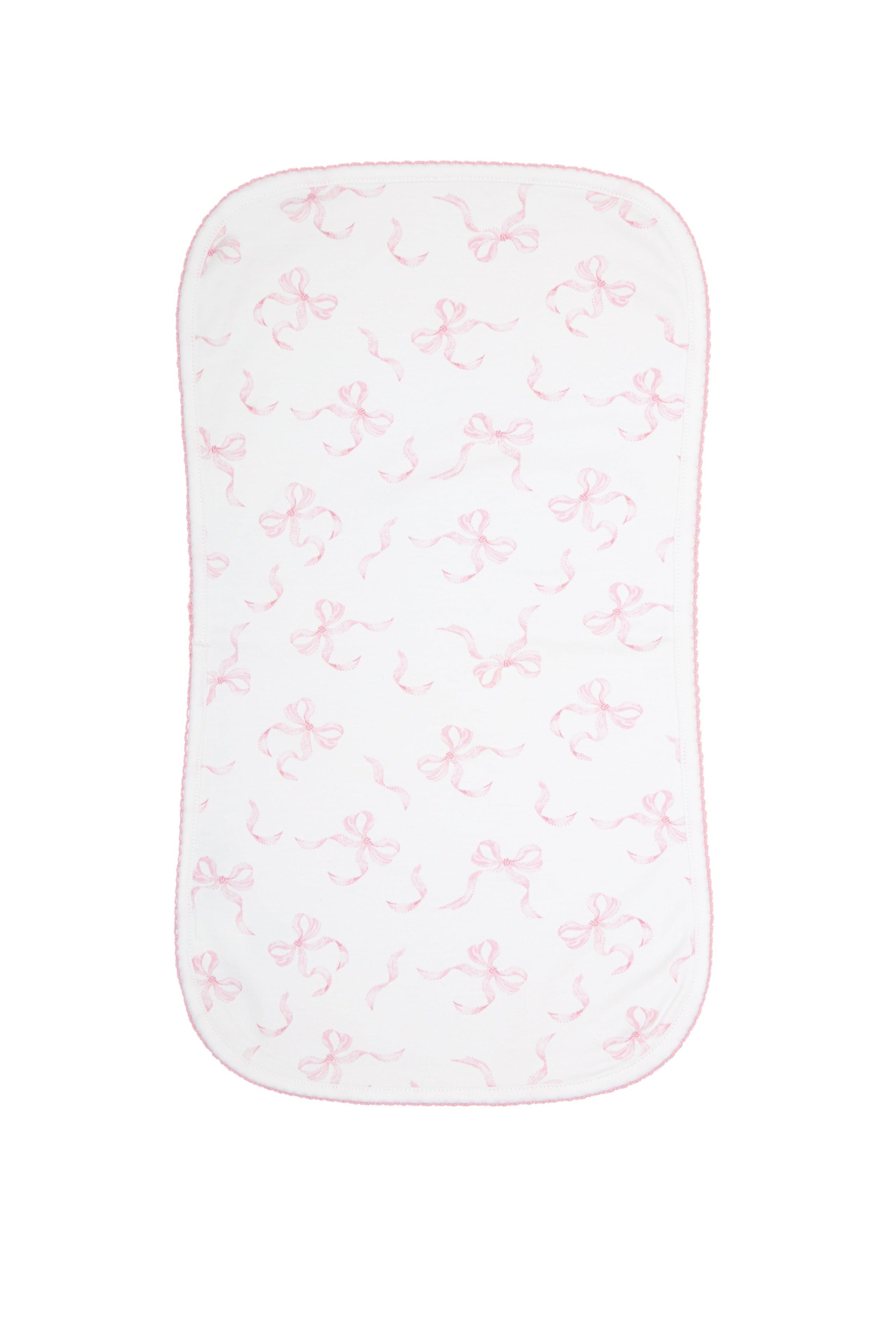 Charming Bows Print Burp Cloth