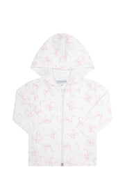 Charming Bows Print Jacquard Jacket