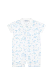 Blue Lone Star Toile romper