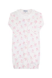 Pink Puppy Love Print Converter Gown