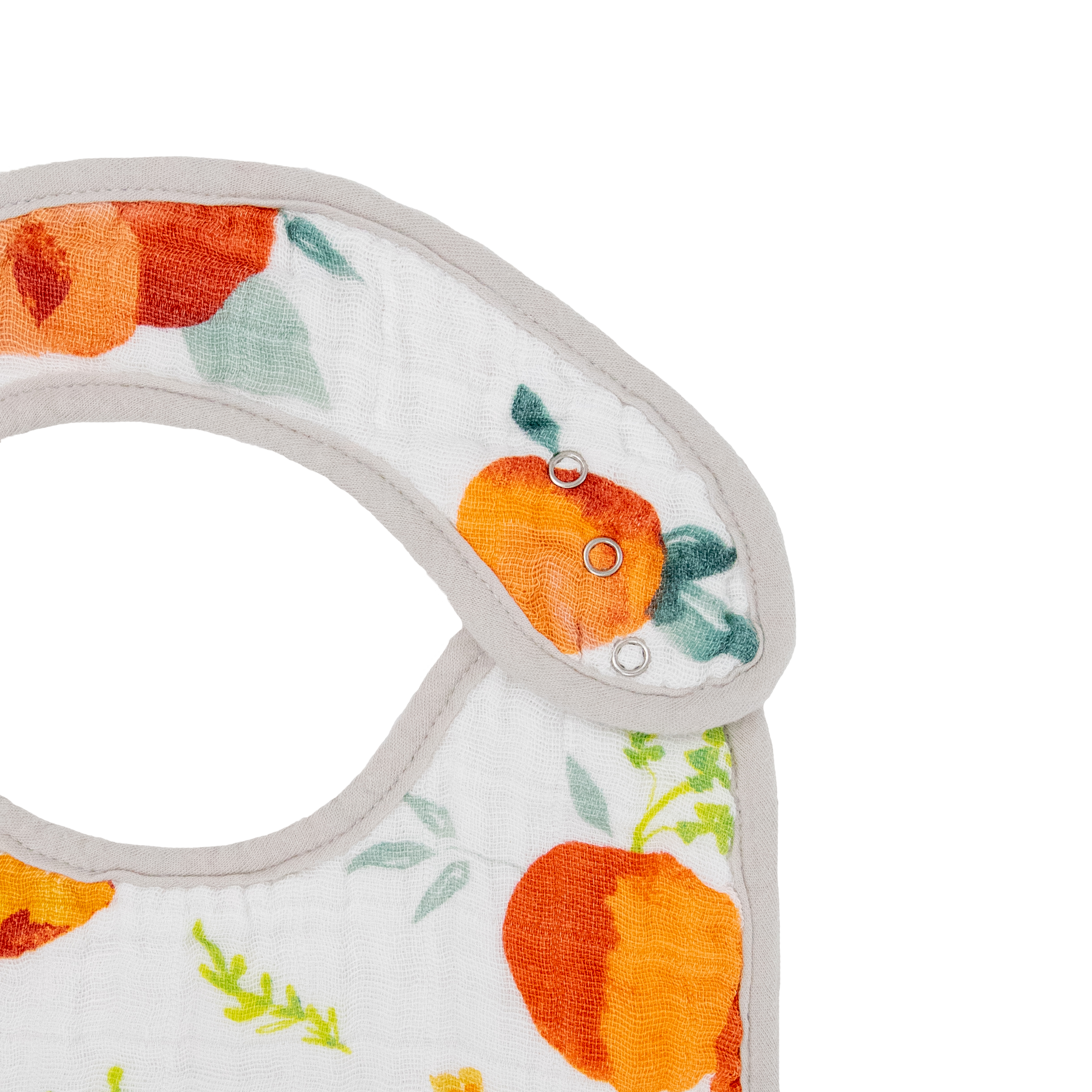 Cotton Muslin Classic Bib 3 Pack - Georgia Peach