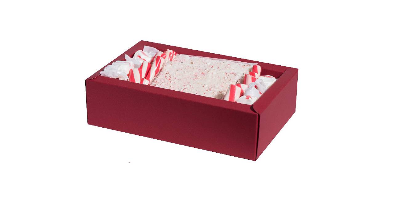 Clear Sleeve Sliding Red Gift Box 12 Pack 7 X 4.75 X 2