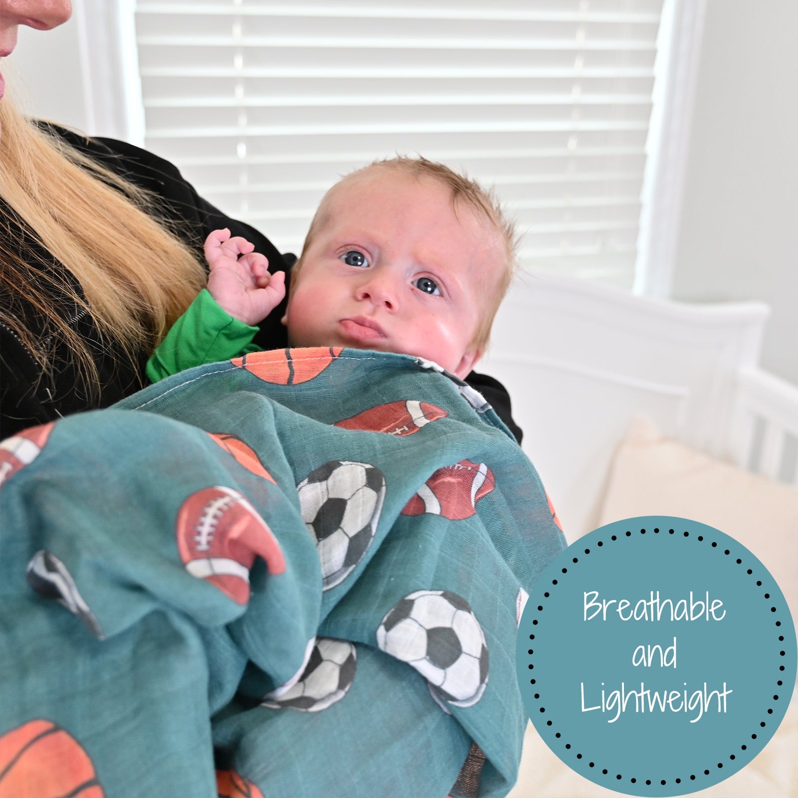 Get Up, It's Gameday Swaddle Blanket