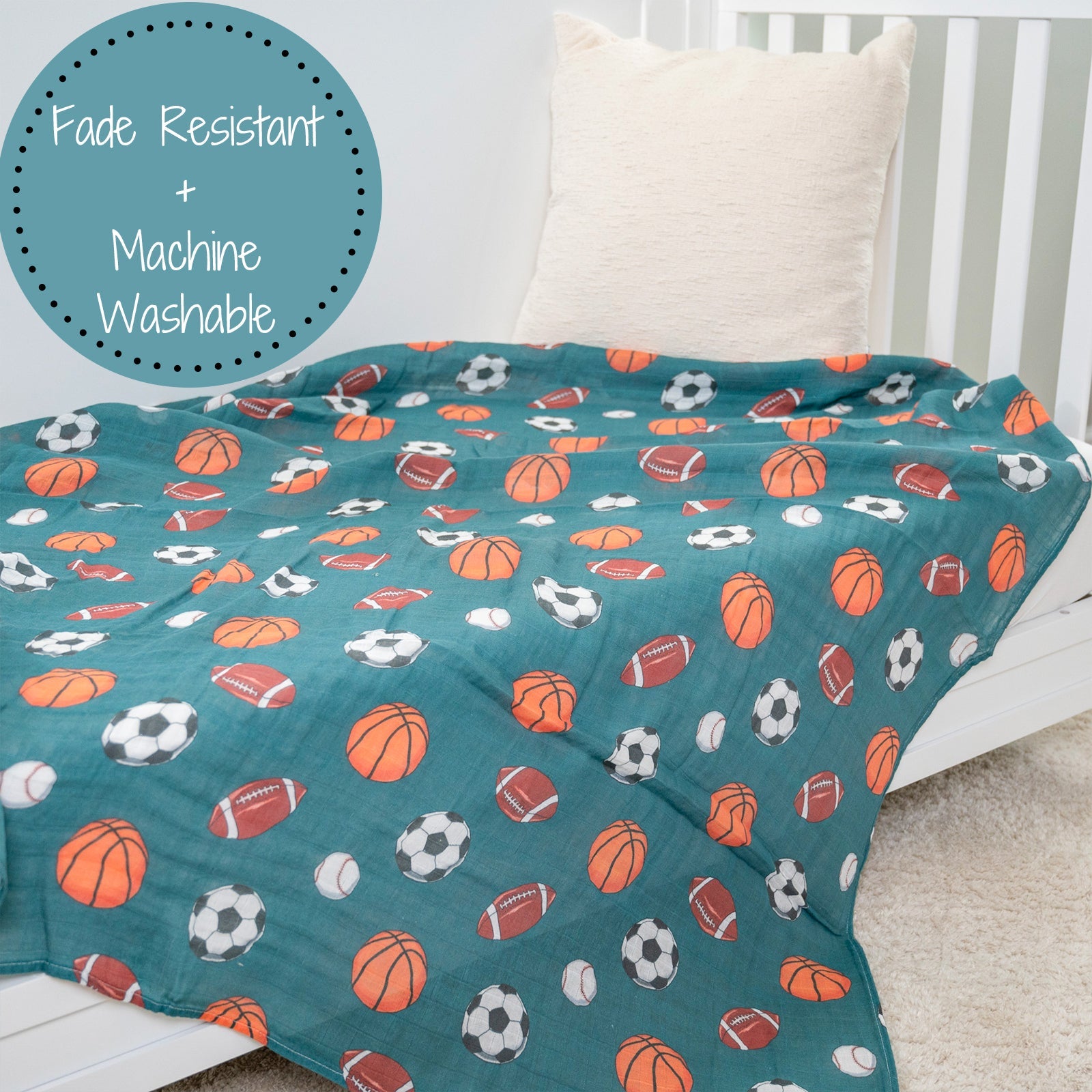 Get Up, It's Gameday Swaddle Blanket