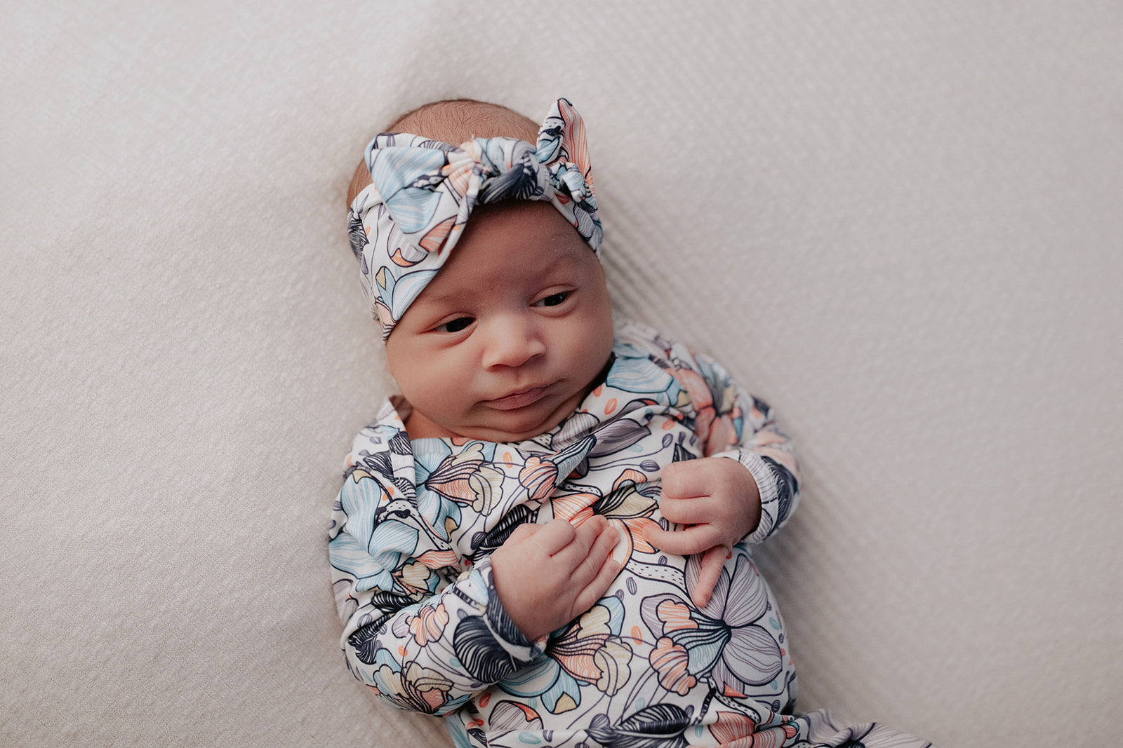 Flower Bloom Knotted Headband Bow