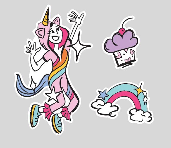 Diy Nimix Unicorn Girl Set