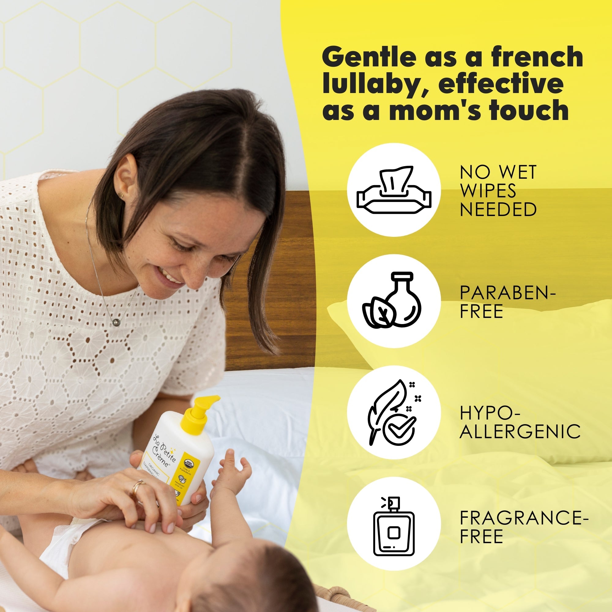 Organic French Diapering Liniment Lotion - Pump Bottle - 8 Oz