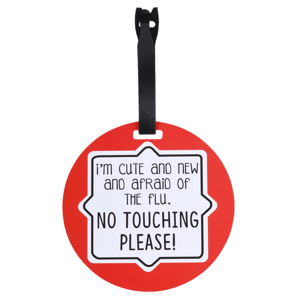 Cute & New Afraid Of The Flu Car Seat Tag