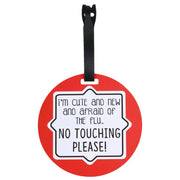 Cute & New Afraid Of The Flu Car Seat Tag
