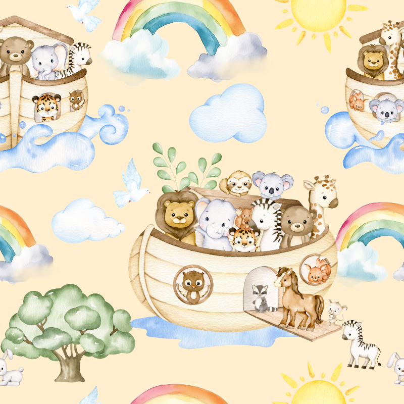 Noah's Ark Minky Baby Blanket