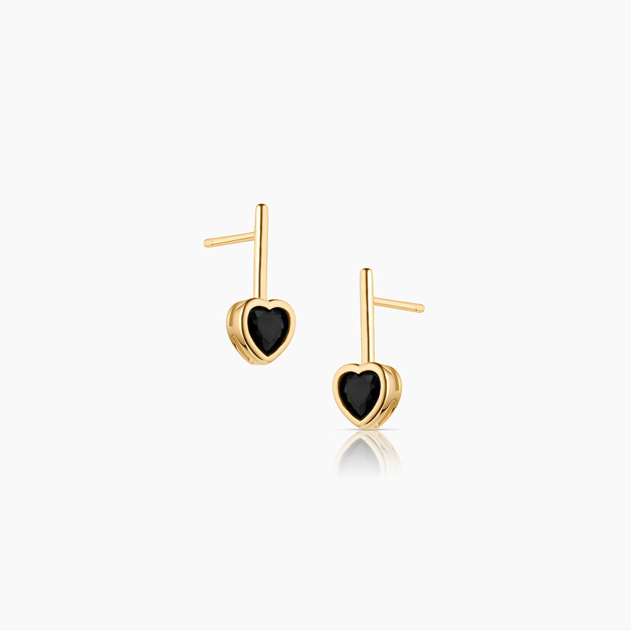 Noemi Black Heart Earrings