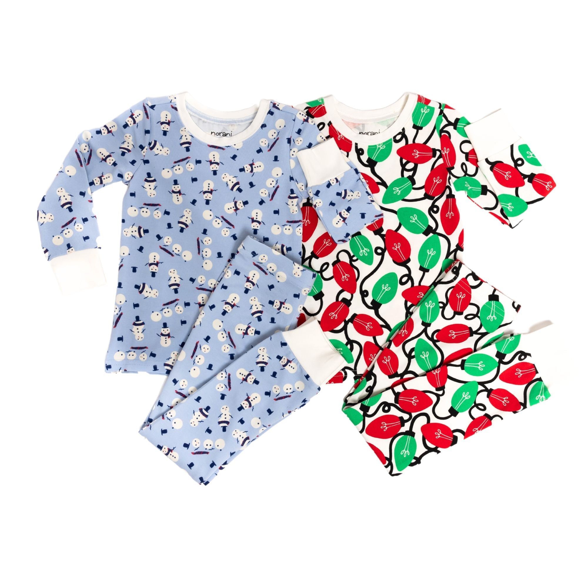 Organic Kids Pajamas - Winter Snowmen
