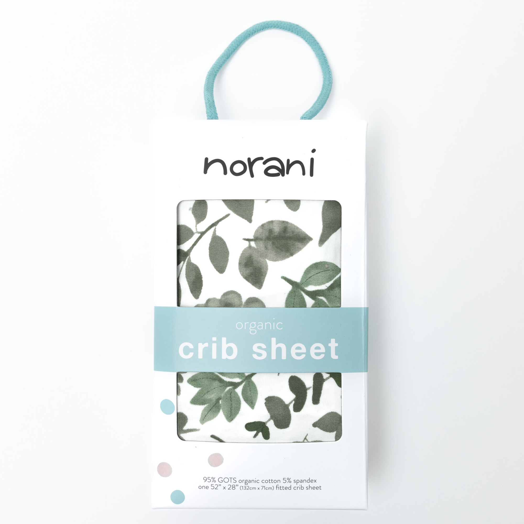 Green Leaves Organic Crib Sheet