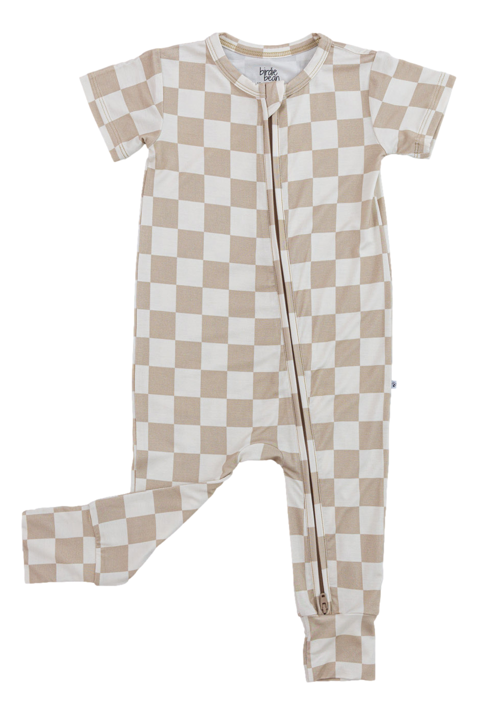 Oat Check Zip Romper