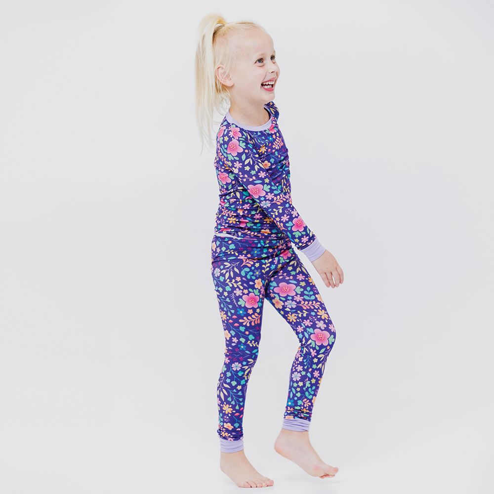 Orchid Gardens Long Sleeve Pajamas